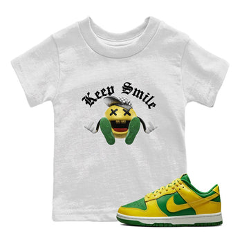 Dunk Reverse Brazil Sneaker Match Tees Keep Smiling Sneaker Tees Dunk Reverse Brazil Sneaker Release Tees Kids Shirts