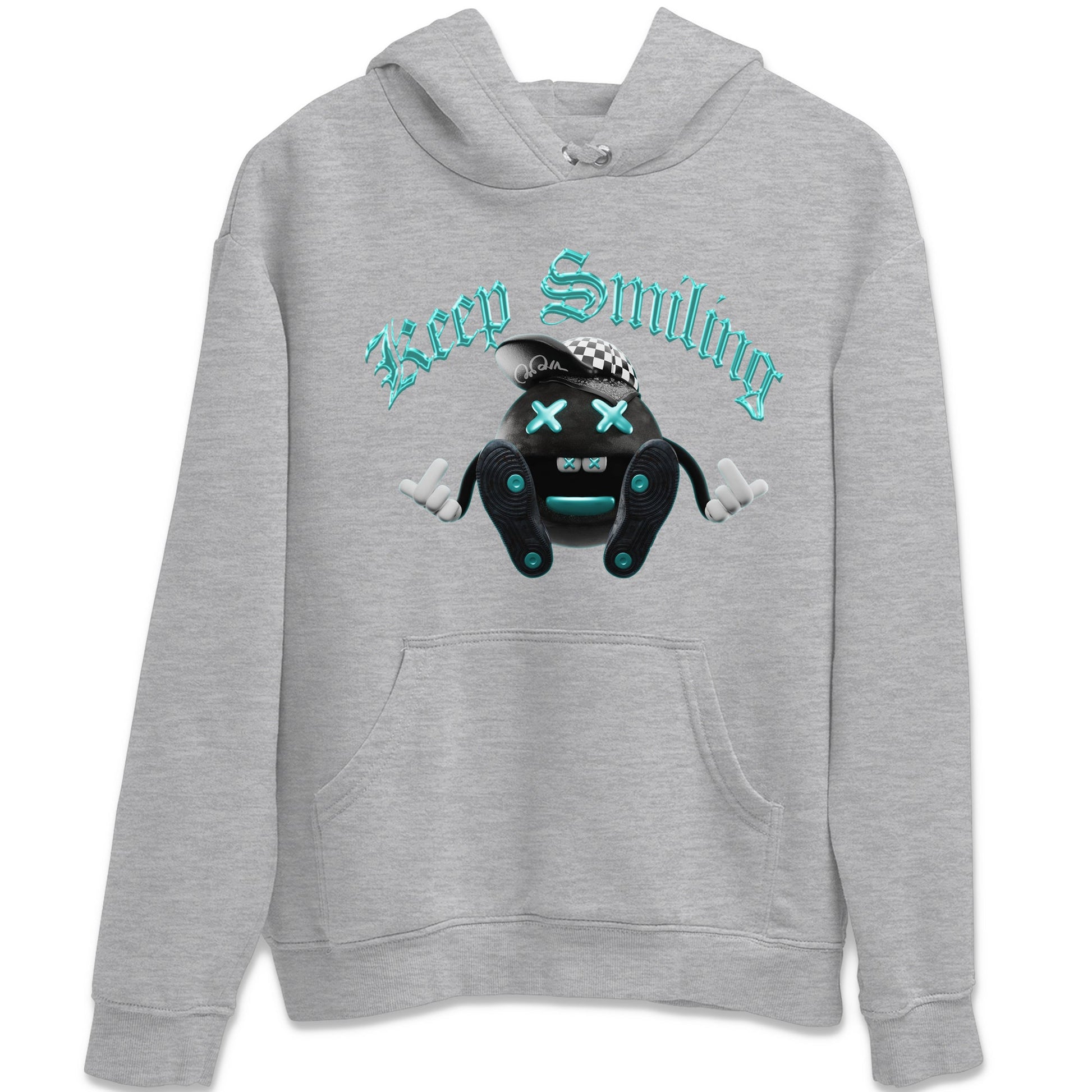Air Force 1 Tiffany Sneaker Match Tees Keep Smiling Sneaker Tees Nike Tiffany AF1Sneaker Release Tees Unisex Shirts Heather Grey 2