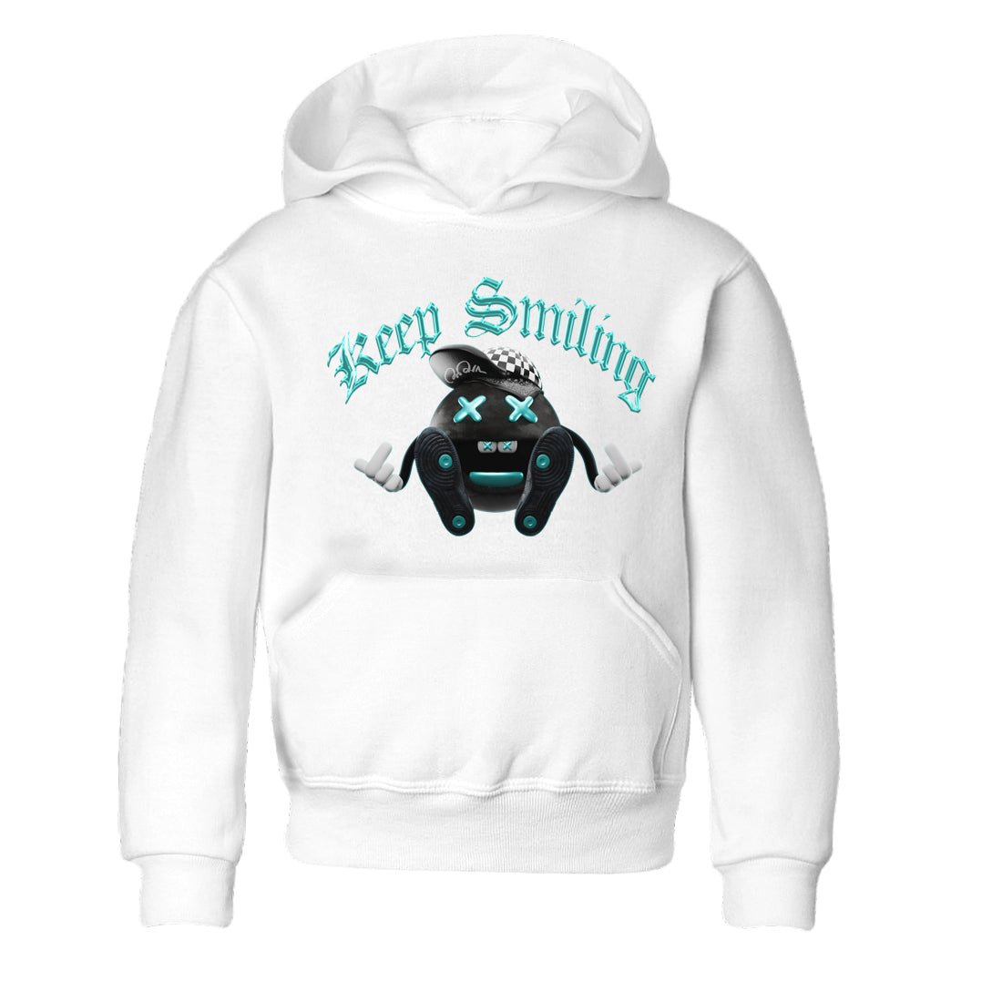 Air Force 1 Tiffany Sneaker Match Tees Keep Smiling Sneaker Tees Nike Tiffany AF1Sneaker Release Tees Kids Shirts White 2