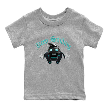 Air Force 1 Tiffany Sneaker Match Tees Keep Smiling Sneaker Tees Nike Tiffany AF1Sneaker Release Tees Kids Shirts Heather Grey 2