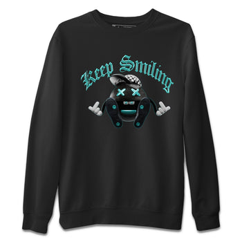 Air Force 1 Tiffany Sneaker Match Tees Keep Smiling Sneaker Tees Nike Tiffany AF1Sneaker Release Tees Unisex Shirts Black 2