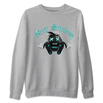 Air Force 1 Tiffany Sneaker Match Tees Keep Smiling Sneaker Tees Nike Tiffany AF1Sneaker Release Tees Unisex Shirts Heather Grey 2