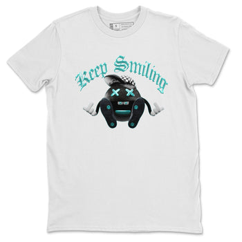 Air Force 1 Tiffany Sneaker Match Tees Keep Smiling Sneaker Tees Nike Tiffany AF1Sneaker Release Tees Unisex Shirts White 2