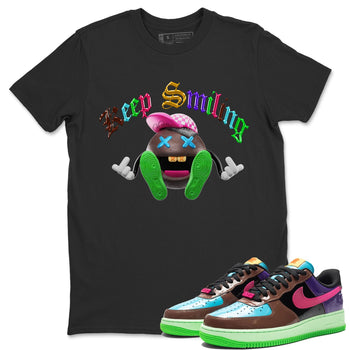 Air Force 1 Undefeated Fauna Brown Sneaker Match Tees Keep Smiling Sneaker Tees Air Force 1 Undefeated Fauna Brown Sneaker Release Tees Unisex Shirts