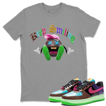 Air Force 1 Undefeated Fauna Brown Sneaker Match Tees Keep Smiling Sneaker Tees Air Force 1 Undefeated Fauna Brown Sneaker Release Tees Unisex Shirts