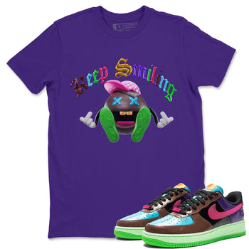 Air Force 1 Undefeated Fauna Brown Sneaker Match Tees Keep Smiling Sneaker Tees Air Force 1 Undefeated Fauna Brown Sneaker Release Tees Unisex Shirts