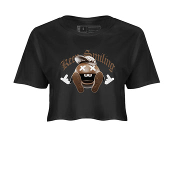 Air Force Low Chocolate shirt to match jordans Keep Smiling sneaker tees chocolate Nike Air Force Low Chocolate SNRT Sneaker Release Tees Black 2 Crop T-Shirt
