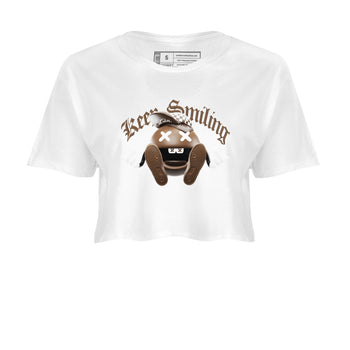 Air Force Low Chocolate shirt to match jordans Keep Smiling sneaker tees chocolate Nike Air Force Low Chocolate SNRT Sneaker Release Tees White 2 Crop T-Shirt