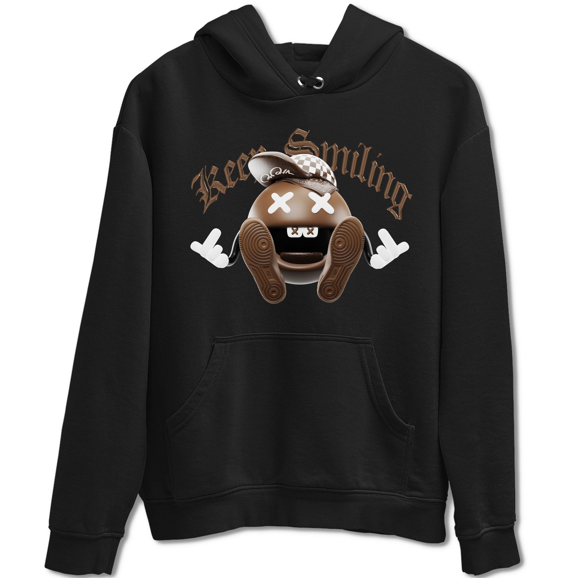 Air Force Low Chocolate shirt to match jordans Keep Smiling sneaker tees chocolate Nike Air Force Low Chocolate SNRT Sneaker Release Tees Unisex Black 2 T-Shirt