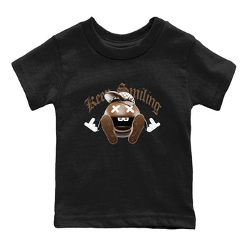 Air Force Low Chocolate shirt to match jordans Keep Smiling sneaker tees chocolate Nike Air Force Low Chocolate SNRT Sneaker Release Tees Baby Toddler Black 2 T-Shirt