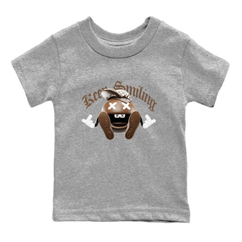 Air Force Low Chocolate shirt to match jordans Keep Smiling sneaker tees chocolate Nike Air Force Low Chocolate SNRT Sneaker Release Tees Baby Toddler Heather Grey 2 T-Shirt