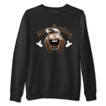 Air Force Low Chocolate shirt to match jordans Keep Smiling sneaker tees chocolate Nike Air Force Low Chocolate SNRT Sneaker Release Tees Unisex Black 2 T-Shirt