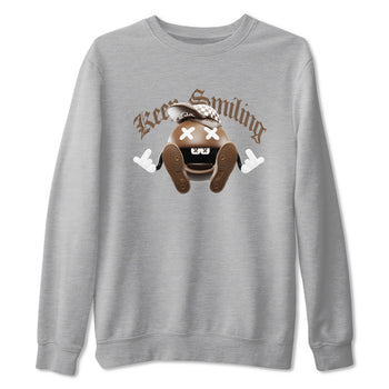 Air Force Low Chocolate shirt to match jordans Keep Smiling sneaker tees chocolate Nike Air Force Low Chocolate SNRT Sneaker Release Tees Unisex Heather Grey 2 T-Shirt