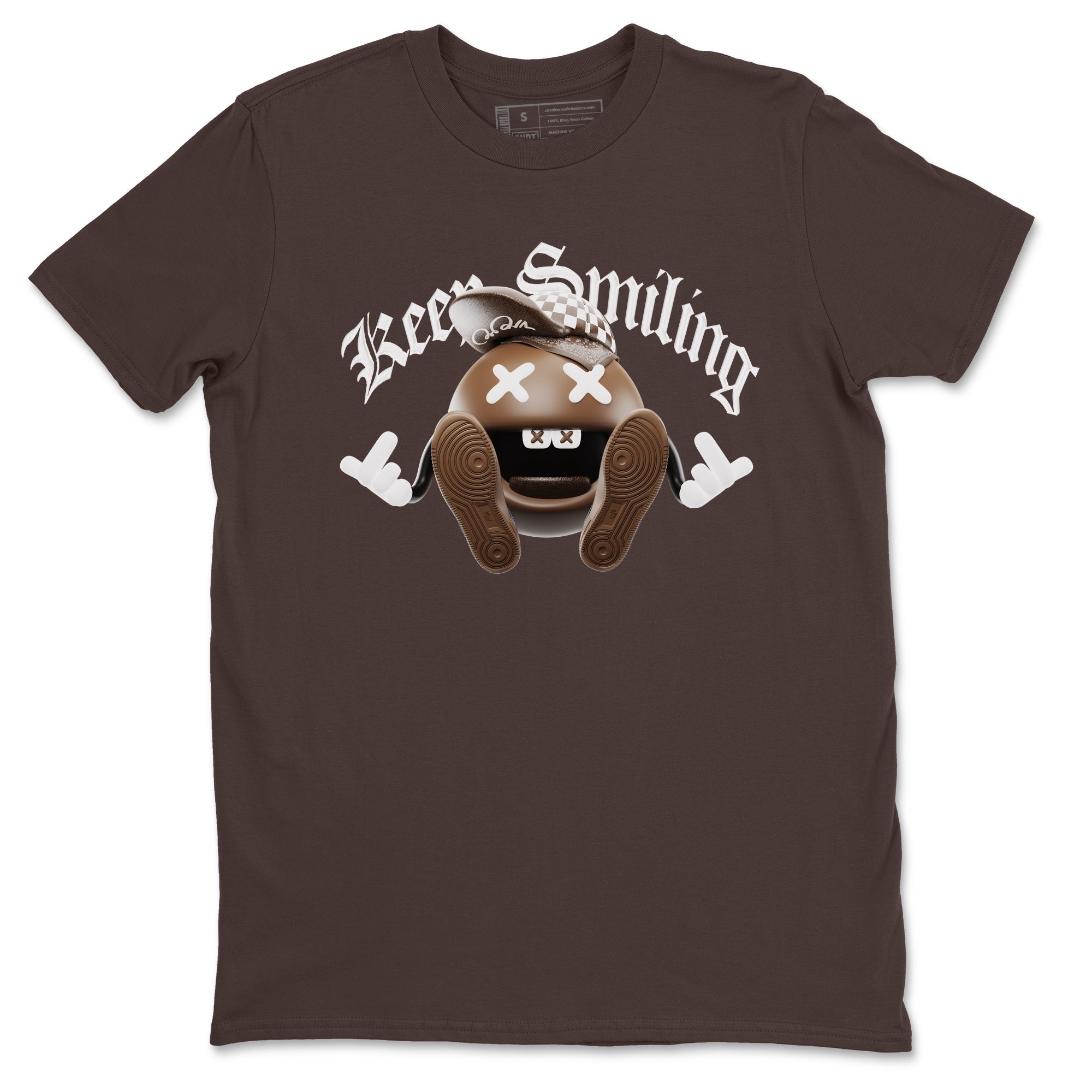 Air Force Low Chocolate shirt to match jordans Keep Smiling sneaker tees chocolate Nike Air Force Low Chocolate SNRT Sneaker Release Tees Unisex Dark Chocolate 2 T-Shirt