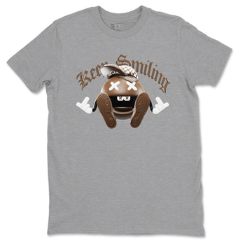 Air Force Low Chocolate shirt to match jordans Keep Smiling sneaker tees chocolate Nike Air Force Low Chocolate SNRT Sneaker Release Tees Unisex Heather Grey 2 T-Shirt