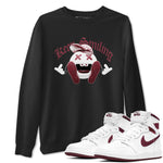 1s Metallic Burgundy shirt to match jordans Keep Smiling sneaker tees AJ1 Metallic Burgundy SNRT Sneaker Release Tees Unisex Black 1 T-Shirt