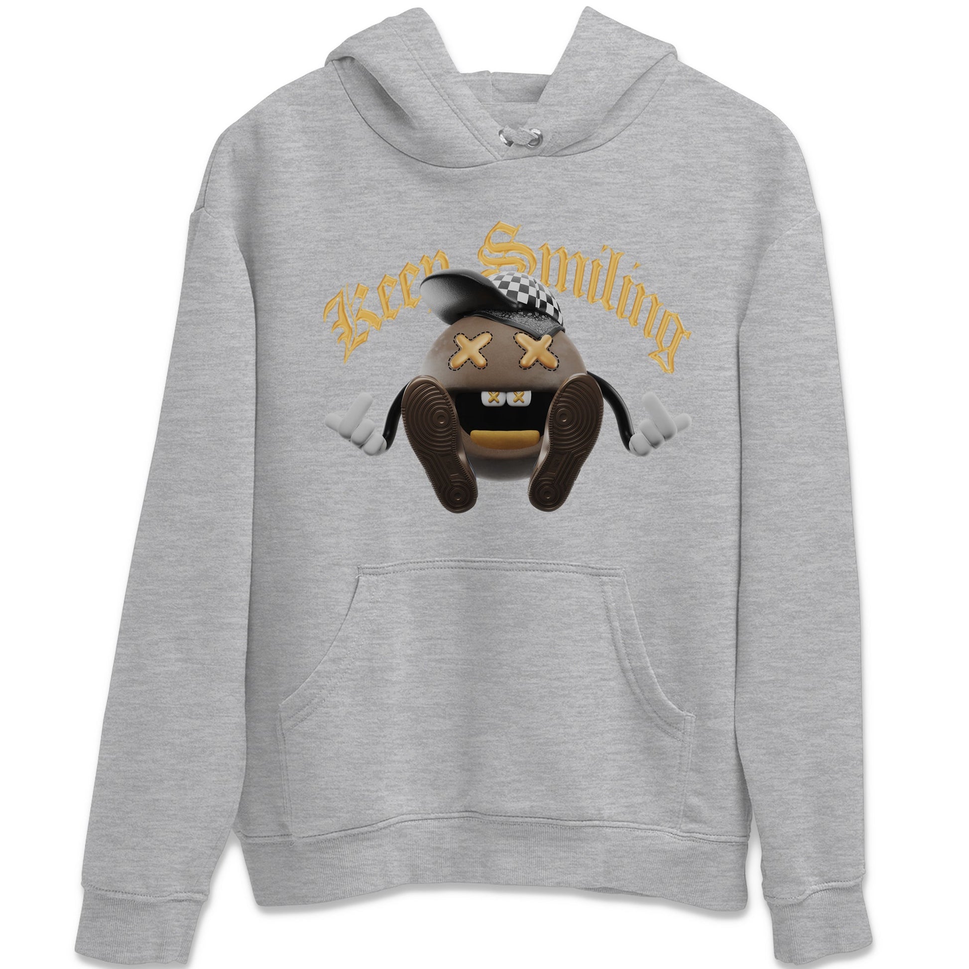 Air Jordan 1 Palomino shirt to match jordans Keep Smiling sneaker tees AJ1 High Palomino SNRT Sneaker Release Tees Unisex Heather Grey 2 T-Shirt