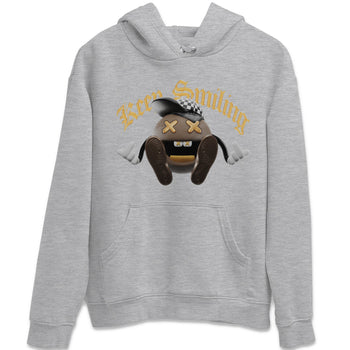 Air Jordan 1 Palomino shirt to match jordans Keep Smiling sneaker tees AJ1 High Palomino SNRT Sneaker Release Tees Unisex Heather Grey 2 T-Shirt
