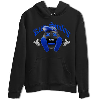 Air Jordan 1 Royal Reimagined shirt to match jordans Keep Smiling sneaker tees AJ1 OG HIGH Royal Reimagined SNRT Sneaker Release Tees Unisex Black 2 T-Shirt