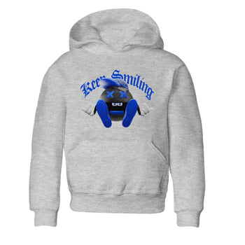 Air Jordan 1 Royal Reimagined shirt to match jordans Keep Smiling sneaker tees AJ1 OG HIGH Royal Reimagined SNRT Sneaker Release Tees Baby Toddler Heather Grey 2 T-Shirt