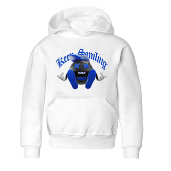 Air Jordan 1 Royal Reimagined shirt to match jordans Keep Smiling sneaker tees AJ1 OG HIGH Royal Reimagined SNRT Sneaker Release Tees Baby Toddler White 2 T-Shirt