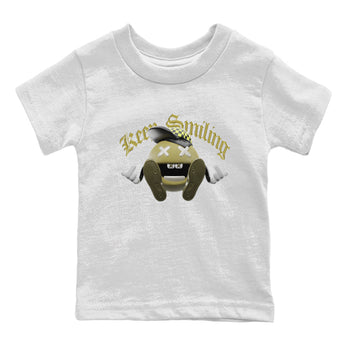Air Jordan 1 Travis Scott Golf shirt to match jordans Keep Smiling sneaker tees AJ1 lowTravis Scott Golf SNRT Sneaker Release Tees Baby Toddler White 2 T-Shirt
