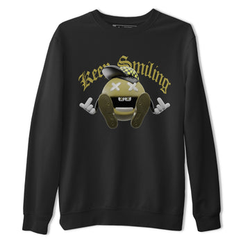 Air Jordan 1 Travis Scott Golf shirt to match jordans Keep Smiling sneaker tees AJ1 lowTravis Scott Golf SNRT Sneaker Release Tees Unisex Black 2 T-Shirt