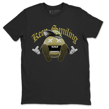 Air Jordan 1 Travis Scott Golf shirt to match jordans Keep Smiling sneaker tees AJ1 lowTravis Scott Golf SNRT Sneaker Release Tees Unisex Black 2 T-Shirt