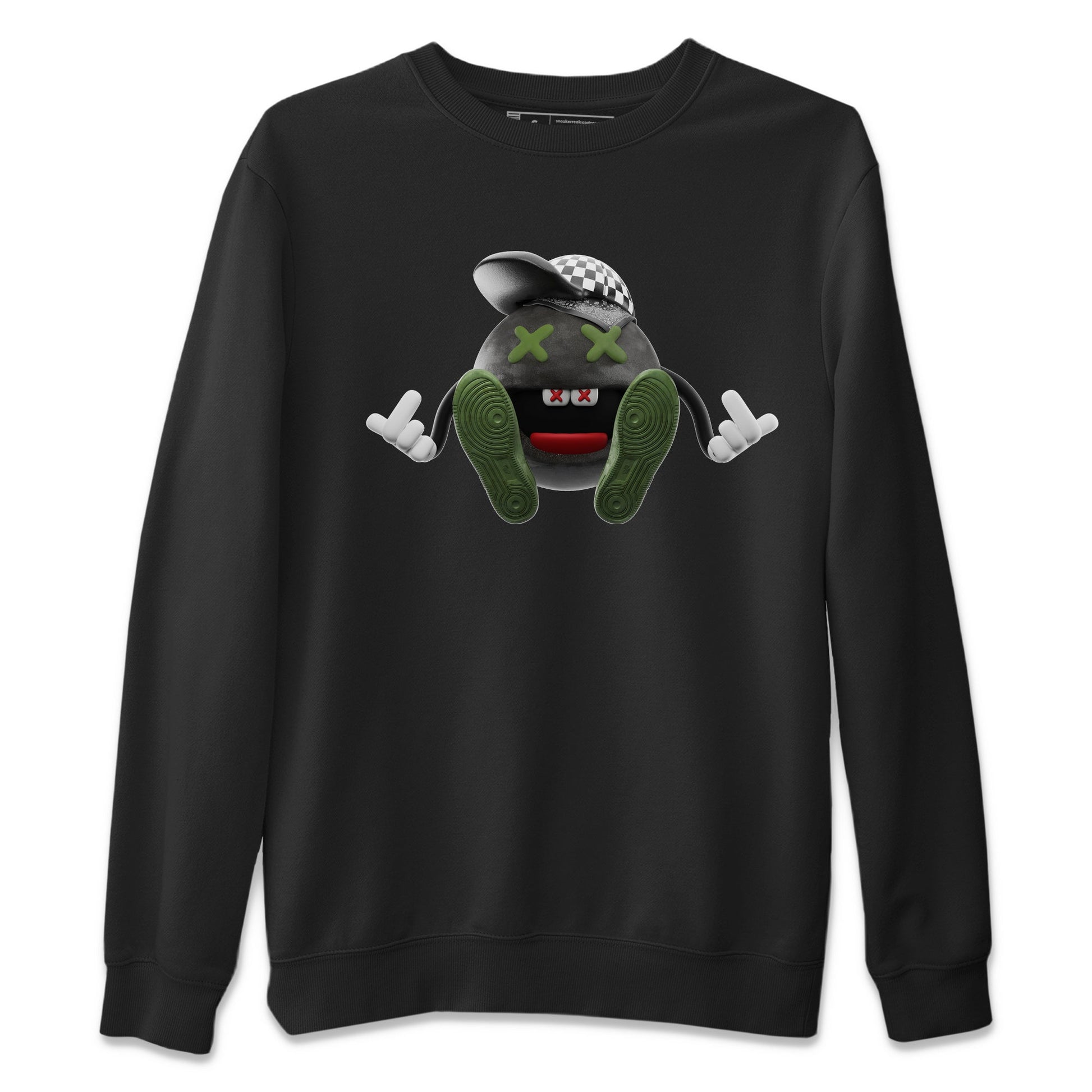 Air Jordan 1 Travis Scott Olive Sneaker Match Tees Keep Smiling Sneaker Tees AJ1 OG Travis Scott Olive Sneaker Release Tees Unisex Shirts Black 2