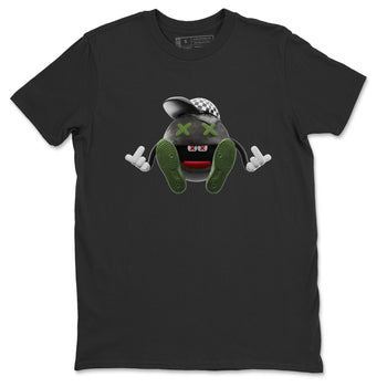 Air Jordan 1 Travis Scott Olive Sneaker Match Tees Keep Smiling Sneaker Tees AJ1 OG Travis Scott Olive Sneaker Release Tees Unisex Shirts Black 2