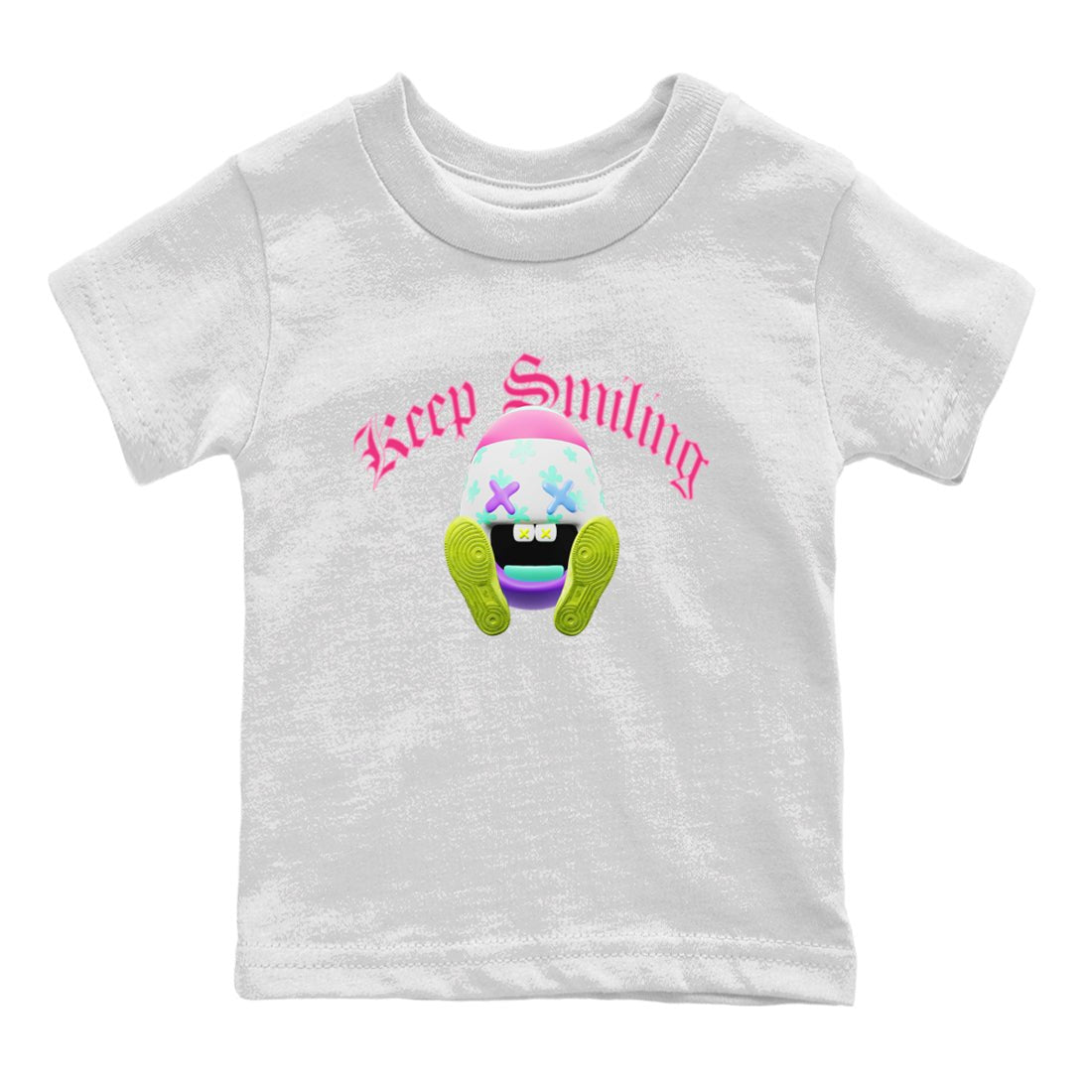 Dunk Easter Candy Sneaker Match Tees Keep Smiling Sneaker Tees Nike Easter Sneaker Release Tees Kids Shirts White 2