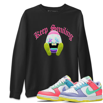 Dunk Easter Candy Sneaker Match Tees Keep Smiling Sneaker Tees Nike Easter Sneaker Release Tees Unisex Shirts Black 1