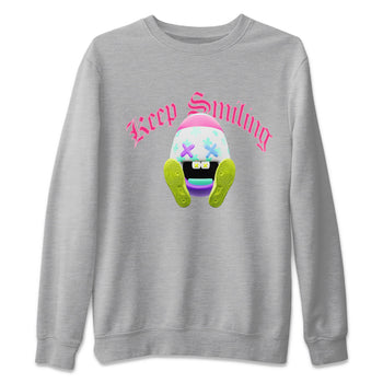 Dunk Easter Candy Sneaker Match Tees Keep Smiling Sneaker Tees Nike Easter Sneaker Release Tees Unisex Shirts Heather Grey 2