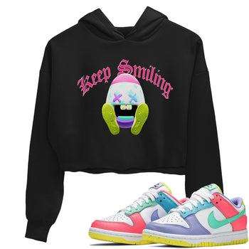 Dunk Easter Candy Sneaker Match Tees Keep Smiling Sneaker Tees Nike Easter Sneaker Release Tees Women's Shirts Black 1