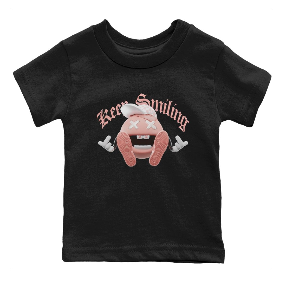 Dunk Rose Whisper shirt to match jordans Keep Smiling sneaker tees Nike Dunk LowRose Whisper SNRT Sneaker Release Tees Baby Toddler Black 2 T-Shirt