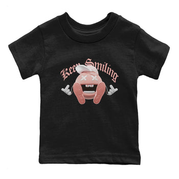 Dunk Rose Whisper shirt to match jordans Keep Smiling sneaker tees Nike Dunk LowRose Whisper SNRT Sneaker Release Tees Baby Toddler Black 2 T-Shirt