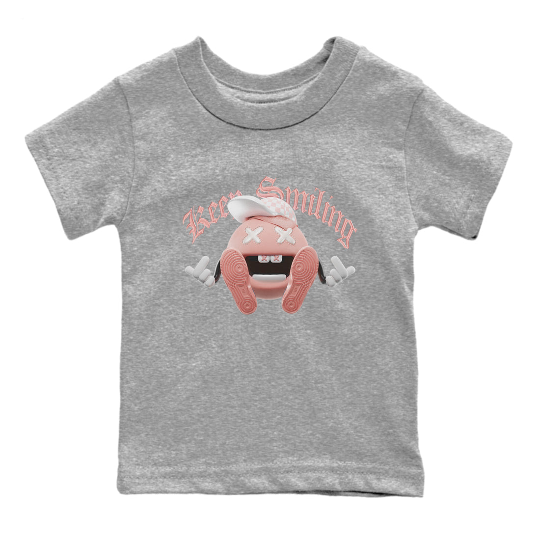 Dunk Rose Whisper shirt to match jordans Keep Smiling sneaker tees Nike Dunk LowRose Whisper SNRT Sneaker Release Tees Baby Toddler Heather Grey 2 T-Shirt