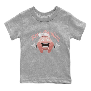 Dunk Rose Whisper shirt to match jordans Keep Smiling sneaker tees Nike Dunk LowRose Whisper SNRT Sneaker Release Tees Baby Toddler Heather Grey 2 T-Shirt