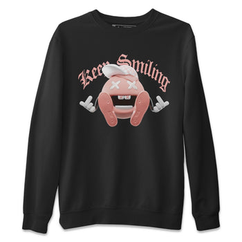 Dunk Rose Whisper shirt to match jordans Keep Smiling sneaker tees Nike Dunk LowRose Whisper SNRT Sneaker Release Tees Unisex Black 2 T-Shirt