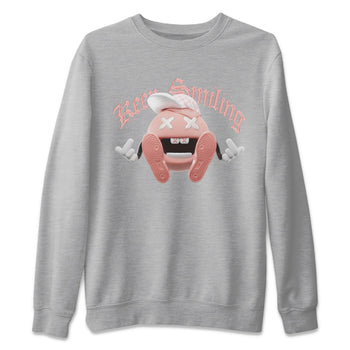 Dunk Rose Whisper shirt to match jordans Keep Smiling sneaker tees Nike Dunk LowRose Whisper SNRT Sneaker Release Tees Unisex Heather Grey 2 T-Shirt