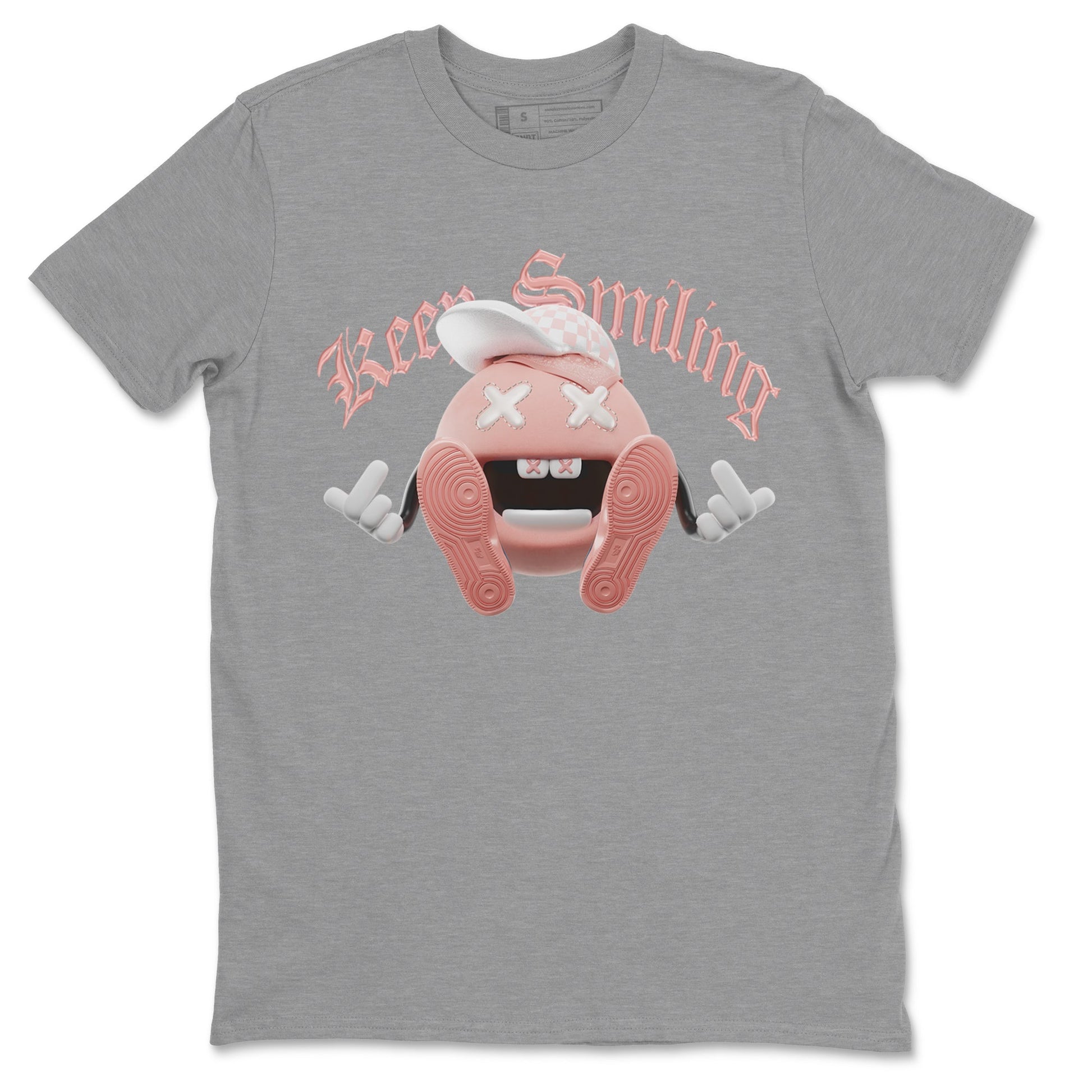 Dunk Rose Whisper shirt to match jordans Keep Smiling sneaker tees Nike Dunk LowRose Whisper SNRT Sneaker Release Tees Unisex Heather Grey 2 T-Shirt