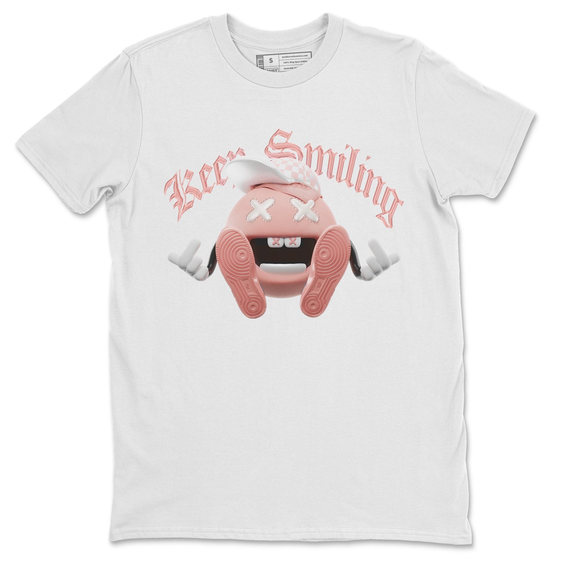 Dunk Rose Whisper shirt to match jordans Keep Smiling sneaker tees Nike Dunk LowRose Whisper SNRT Sneaker Release Tees Unisex White 2 T-Shirt