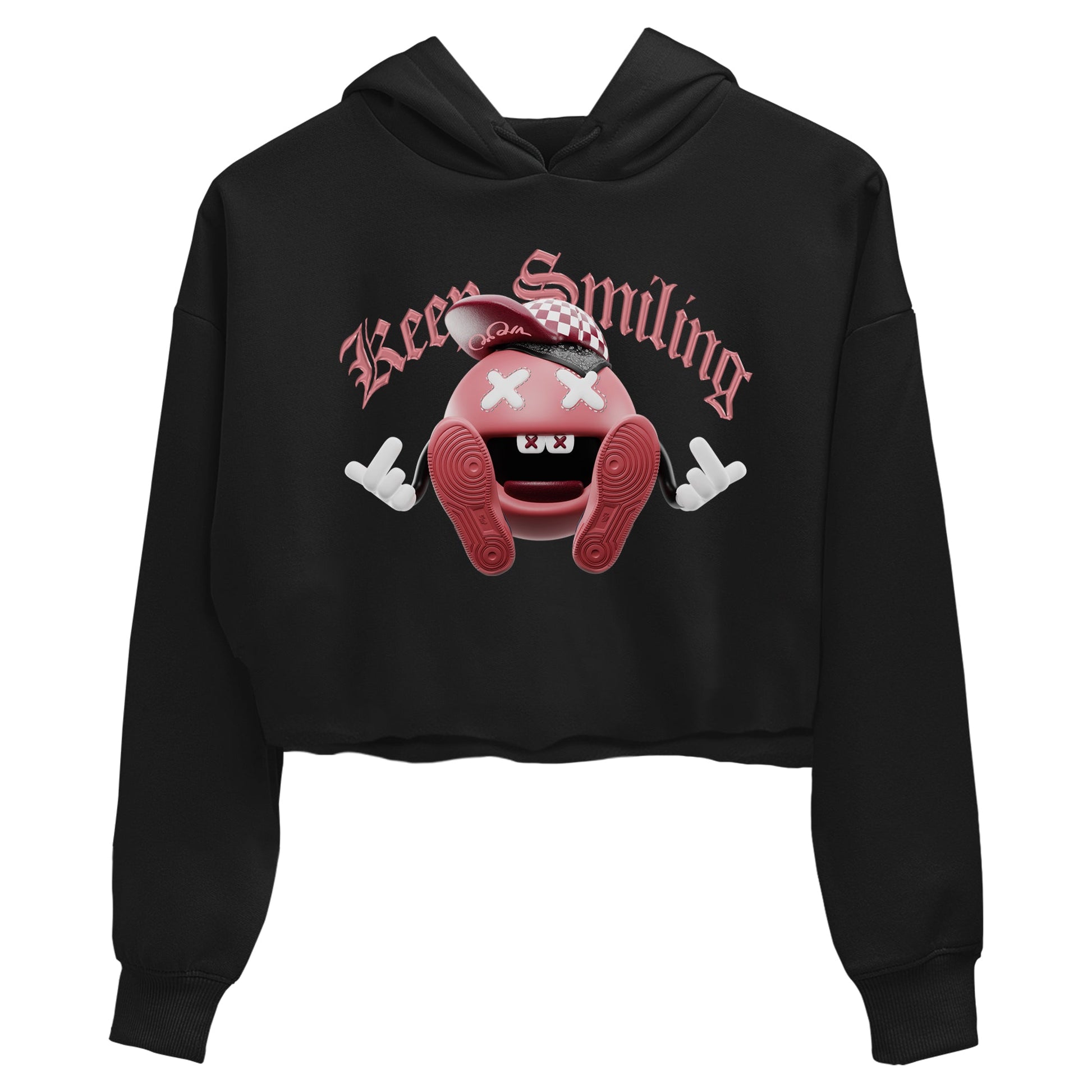 Dunk Valentines Day 2024 shirt to match jordans Keep Smiling sneaker tees Dunk Happy Valentines Day 2024 SNRT Sneaker Release Tees Black 2 Crop T-Shirt