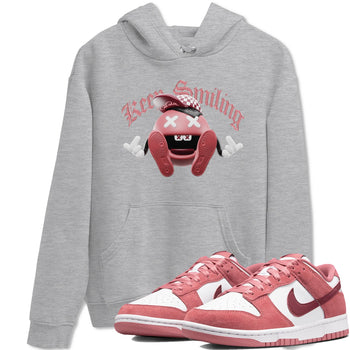 Dunk Valentines Day 2024 shirt to match jordans Keep Smiling sneaker tees Dunk Happy Valentines Day 2024 SNRT Sneaker Release Tees Unisex Heather Grey 1 T-Shirt
