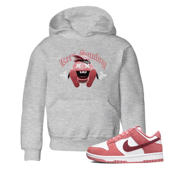 Dunk Valentines Day 2024 shirt to match jordans Keep Smiling sneaker tees Dunk Happy Valentines Day 2024 SNRT Sneaker Release Tees Baby Toddler Heather Grey 1 T-Shirt