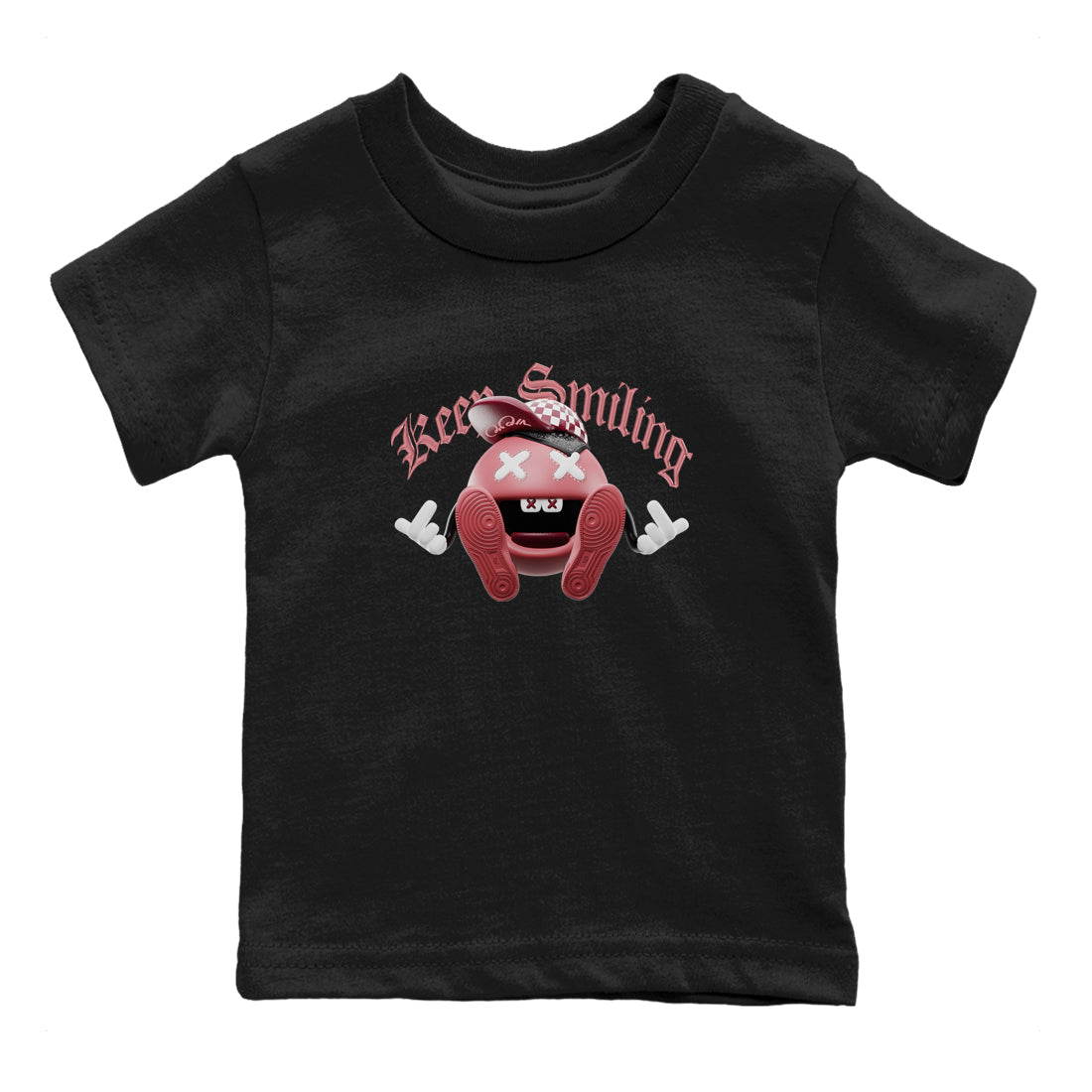 Dunk Valentines Day 2024 shirt to match jordans Keep Smiling sneaker tees Dunk Happy Valentines Day 2024 SNRT Sneaker Release Tees Baby Toddler Black 2 T-Shirt