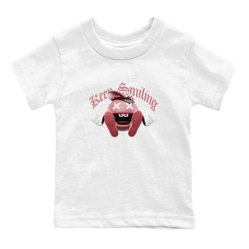 Dunk Valentines Day 2024 shirt to match jordans Keep Smiling sneaker tees Dunk Happy Valentines Day 2024 SNRT Sneaker Release Tees Baby Toddler White 2 T-Shirt