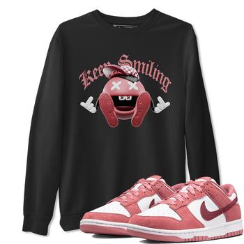 Dunk Valentines Day 2024 shirt to match jordans Keep Smiling sneaker tees Dunk Happy Valentines Day 2024 SNRT Sneaker Release Tees Unisex Black 1 T-Shirt