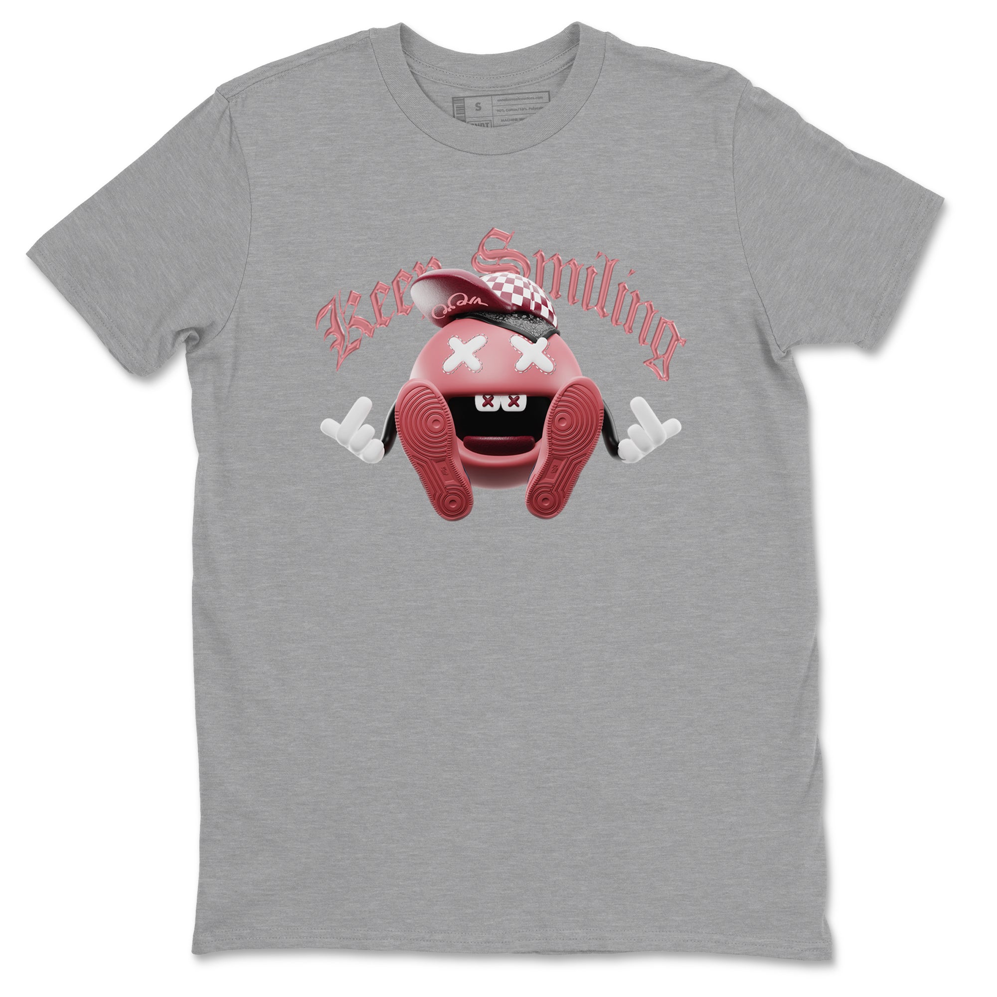 Dunk Valentines Day 2024 shirt to match jordans Keep Smiling sneaker tees Dunk Happy Valentines Day 2024 SNRT Sneaker Release Tees Unisex Heather Grey 2 T-Shirt