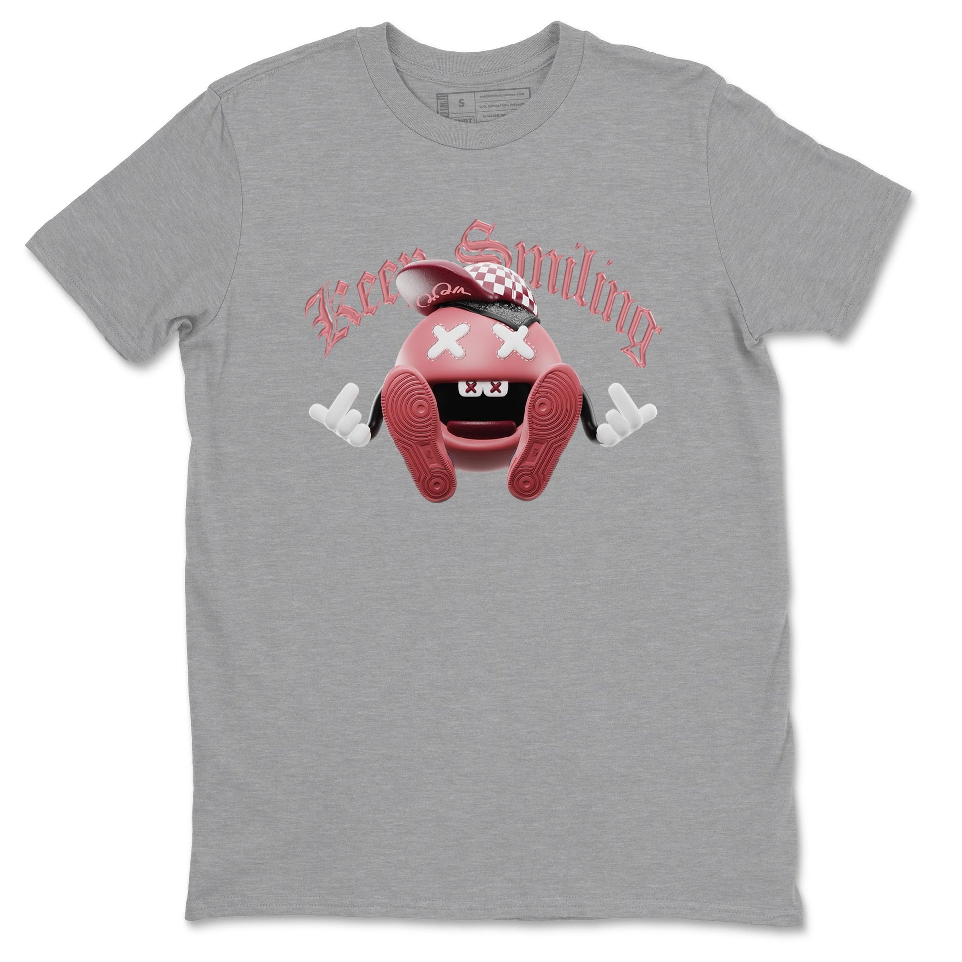 Dunk Valentines Day 2024 shirt to match jordans Keep Smiling sneaker tees Dunk Happy Valentines Day 2024 SNRT Sneaker Release Tees Unisex Heather Grey 2 T-Shirt